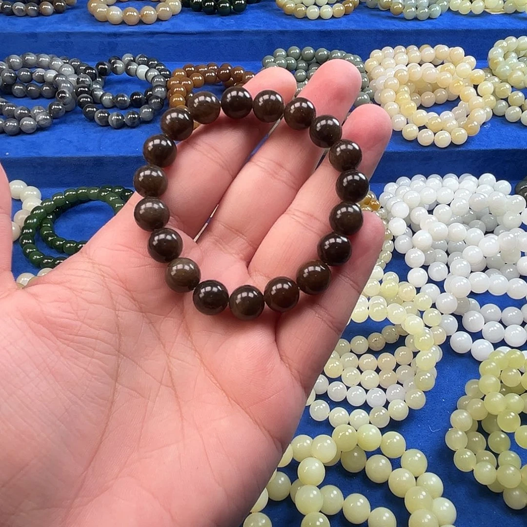 和田玉未镶嵌手链