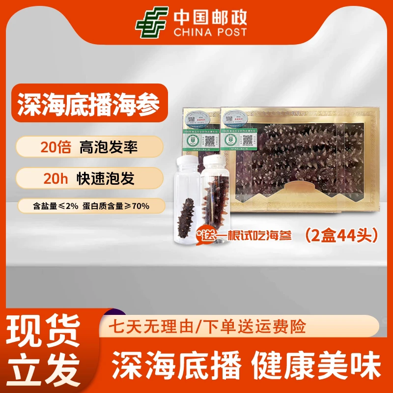 【国标特级】0添加正宗底播辽刺参免煮品质滋补营养大连干海参60只