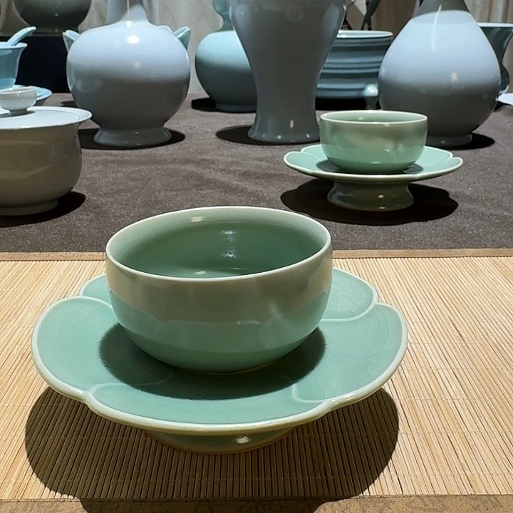 杯子全手工，花口盏杯