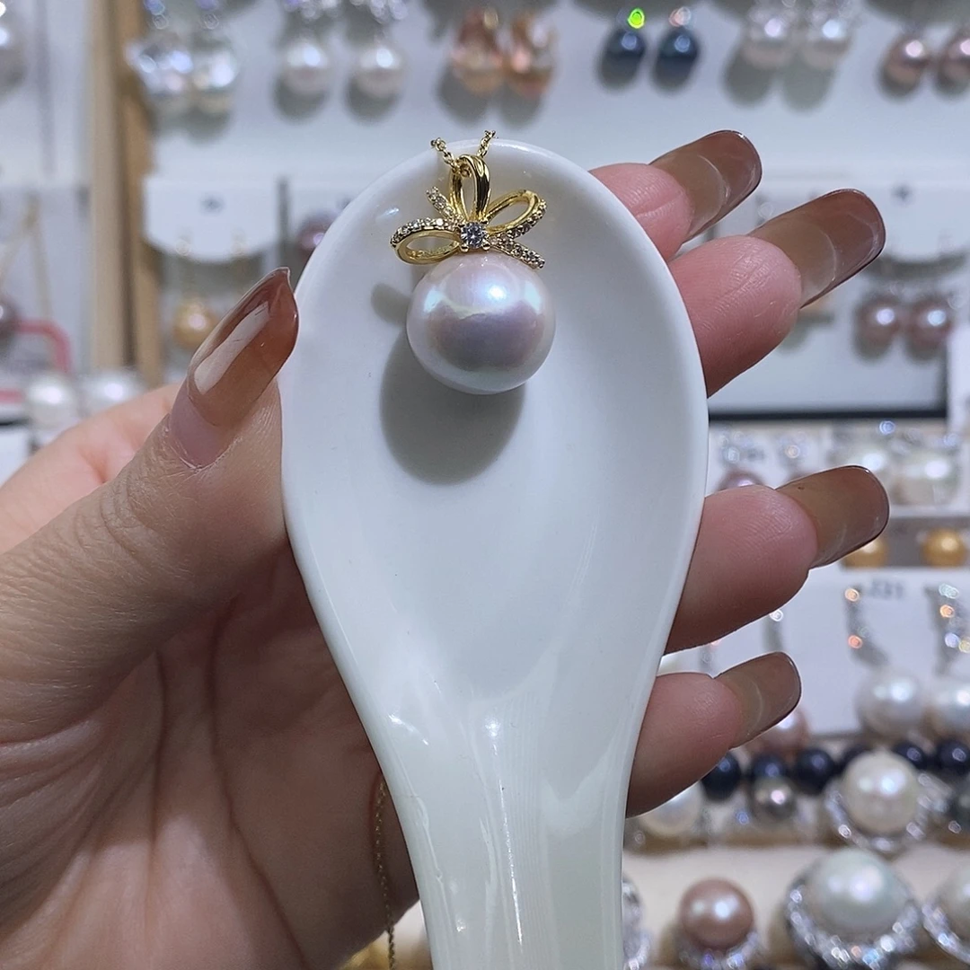 淡水珍珠吊坠(赠链)未镶嵌w14.7