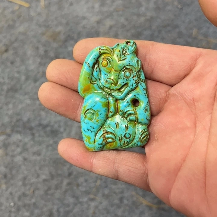 绿松石未镶嵌吊坠(不含链)精品