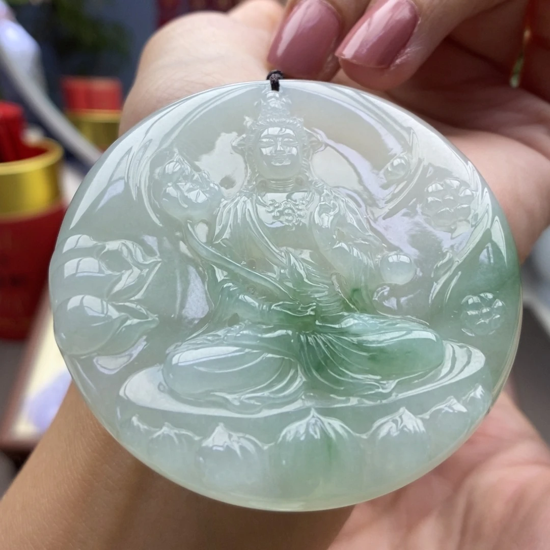 翡翠未镶嵌颈饰吊坠48