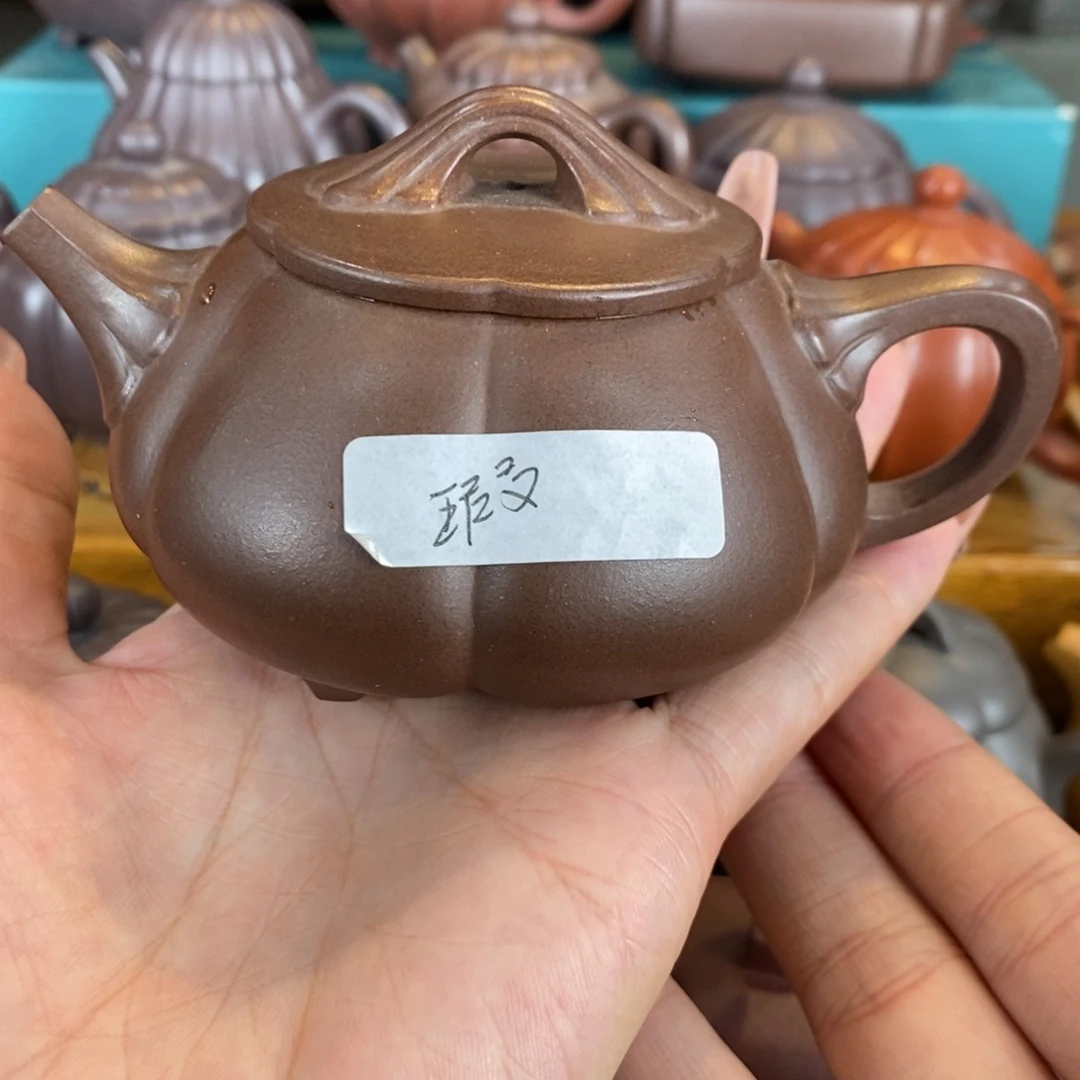 茶壶紫砂原矿泥料手工壶直播间
