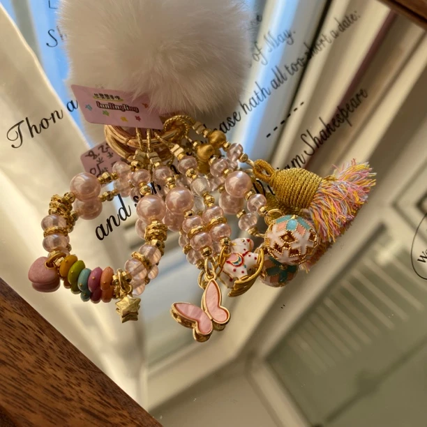 2700木马圆球新年手作原创手机链