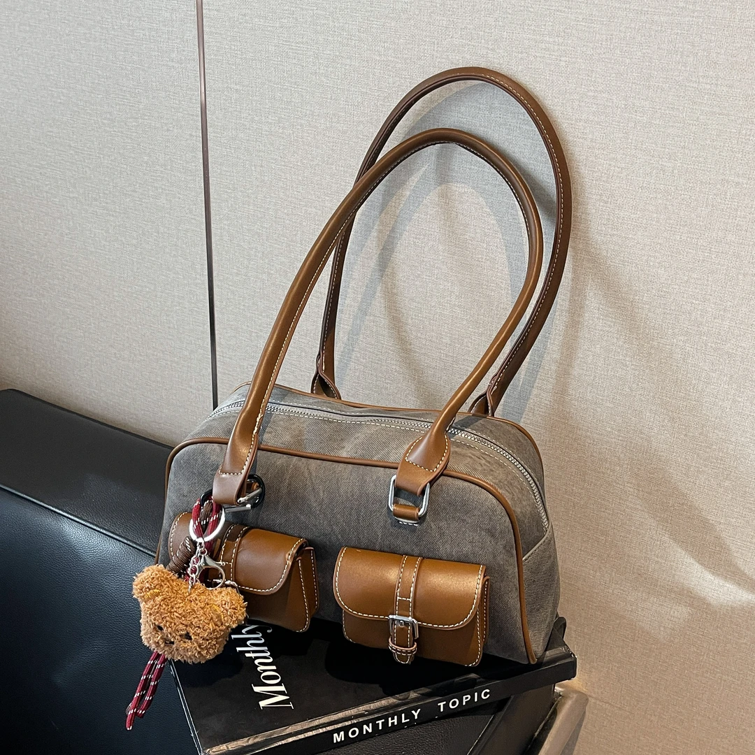 复古美拉德包包女式2025年冬春潮流行爆款腋下包大容量通勤单肩包