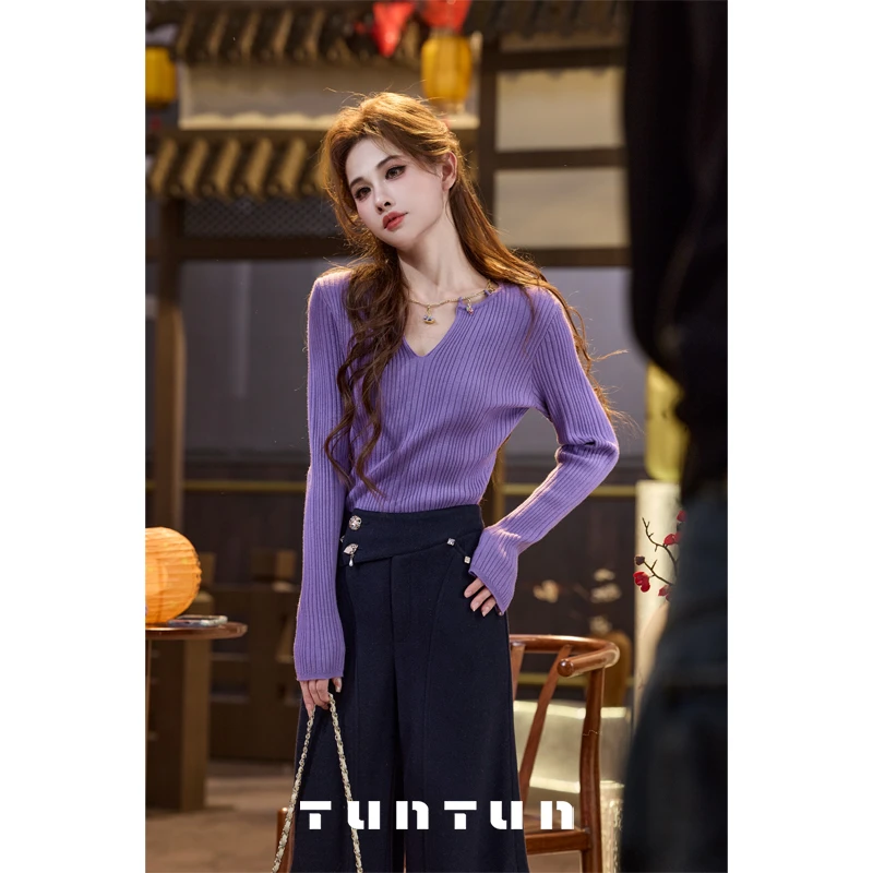 1月11号上新【时来运转·旺旺紫】毛织衫