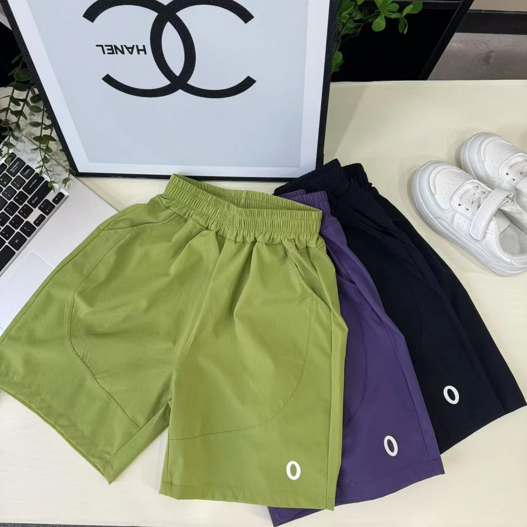 25年春季新品儿童纯色休闲五分裤中大童亲子轻量化短裤男童