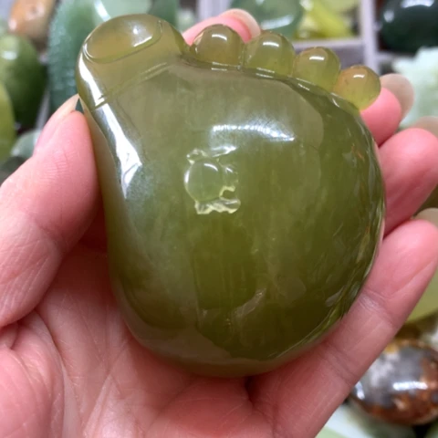 蛇纹石玉未镶嵌手把件