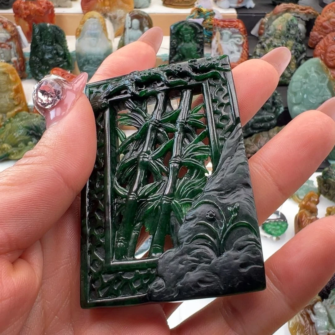 未镶嵌定制翡翠芥**哥天然缅甸翡翠