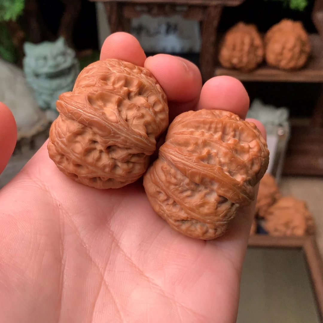 歪***歌把件文玩核桃43尺寸元宝