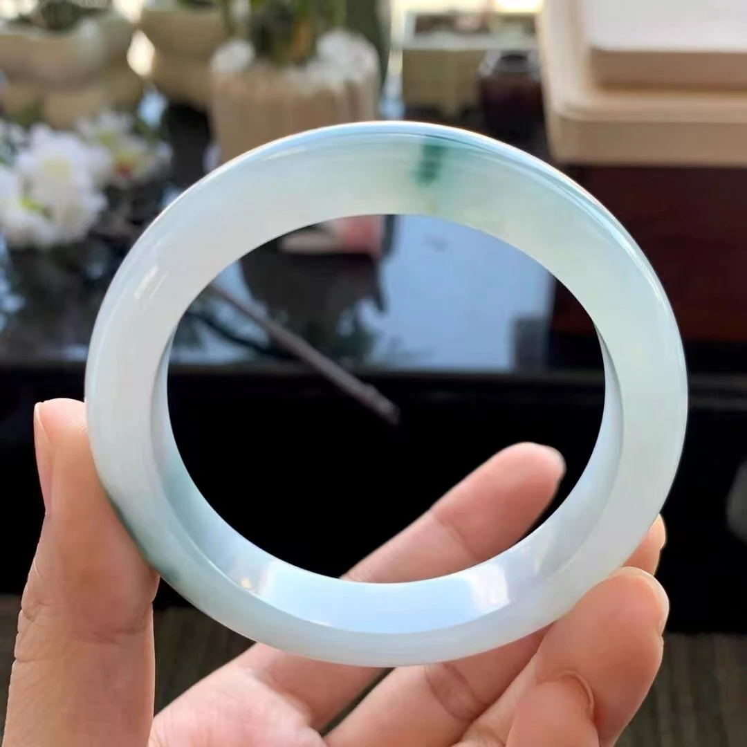 天然缅料时尚美女镯微瑕介意勿拍T2