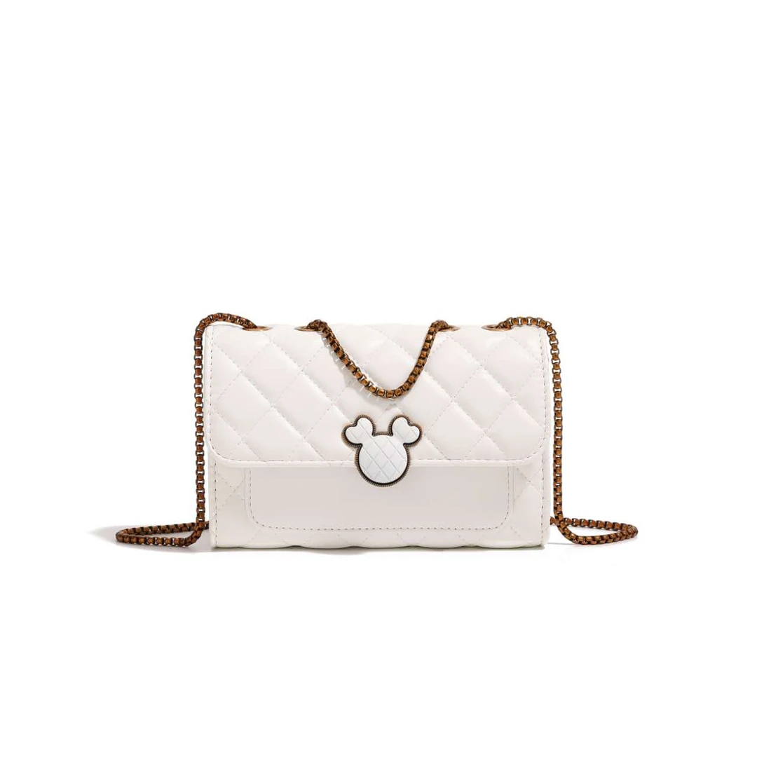 路易彼岸新款时尚复古斜挎单肩包8851白色