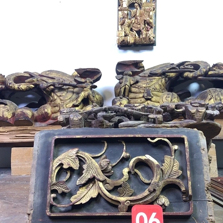 用***9老木雕花板民俗品