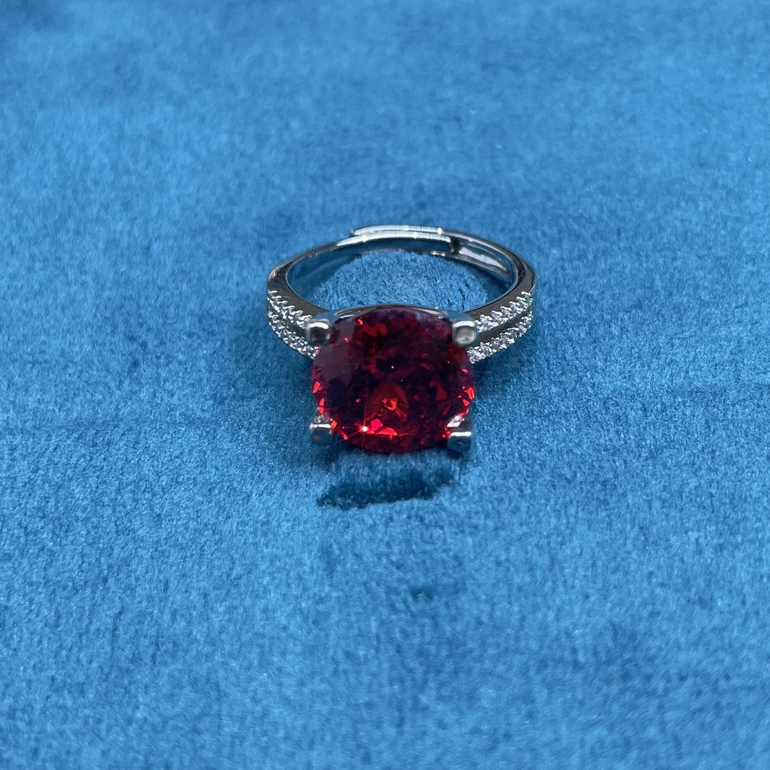 【南非库里南】NFKLN 高端奢华定制 红色四爪戒指 559