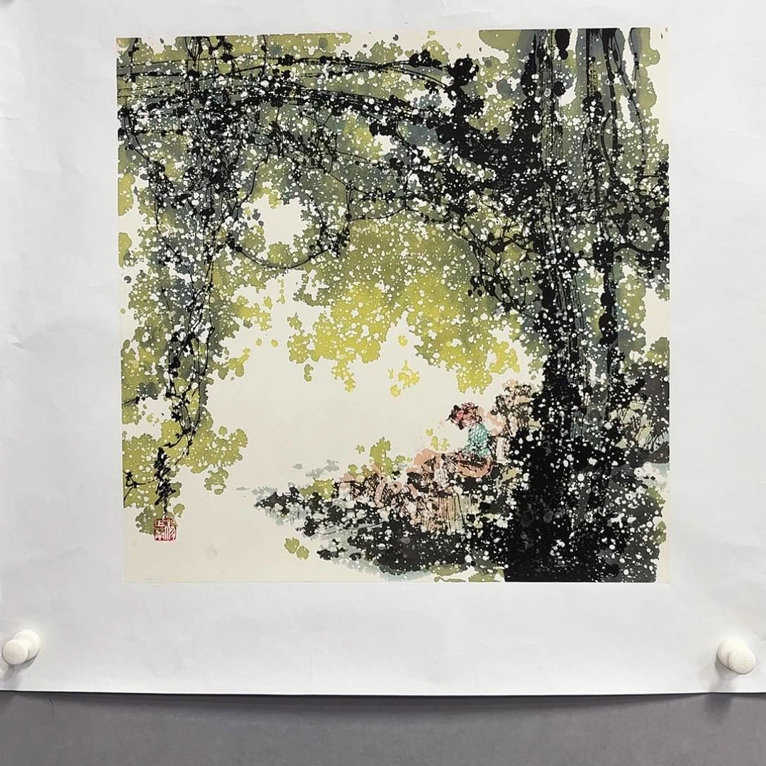 国画亲笔手绘放心去藏