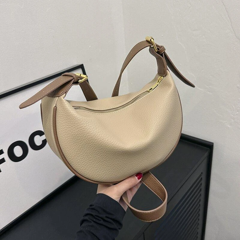 【新人福利】简约时尚包包女撞色单肩马鞍包大学2535岁外出斜挎包