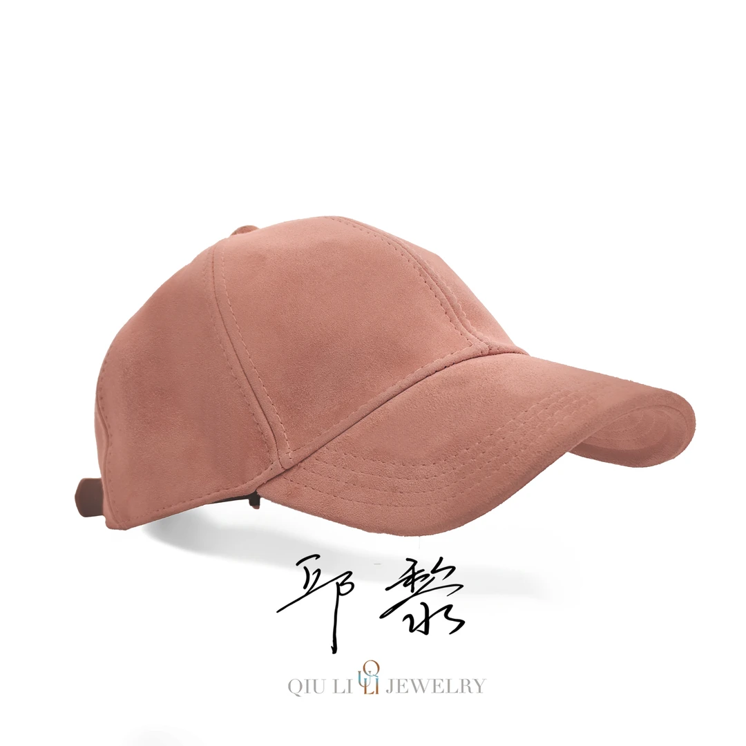 QIU LI · 新款大头围帽子复古百搭休闲简约羊猄皮棒球帽  1d2110