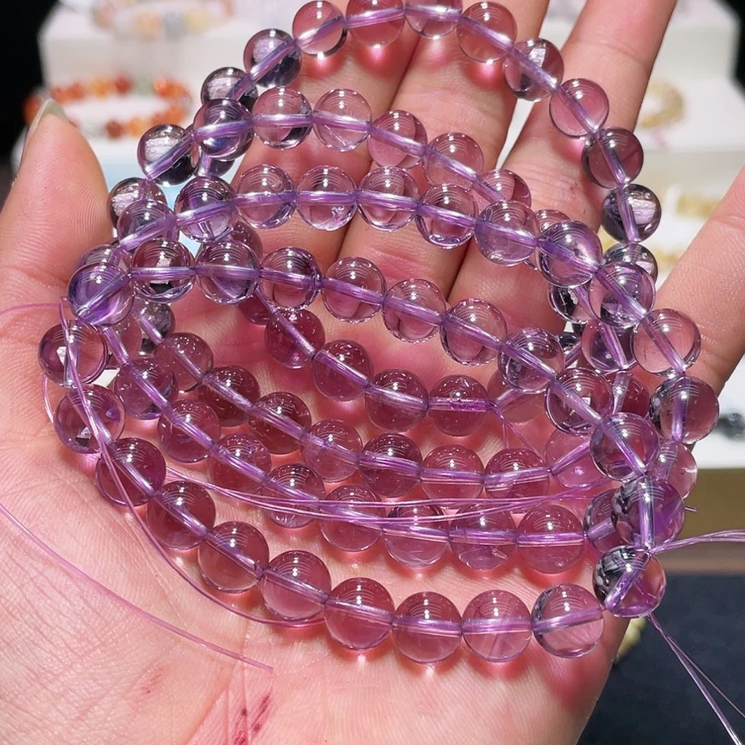 水晶手链未镶嵌玻利维亚紫水晶9.5多样性任发其一