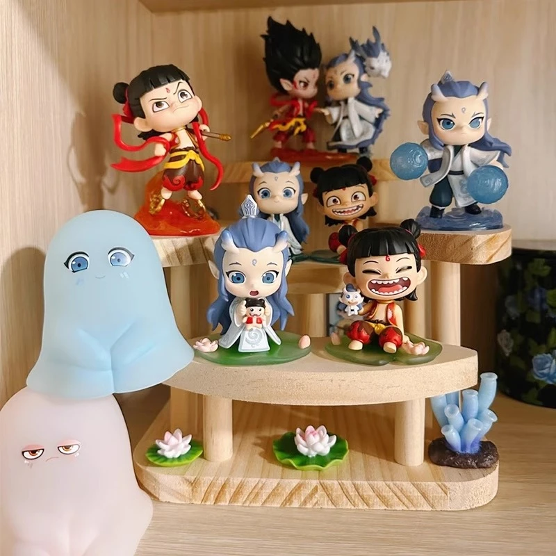 哪吒收纳展示架手办盲盒陈列柜泡泡玛特多层架阶梯架桌面多层置物