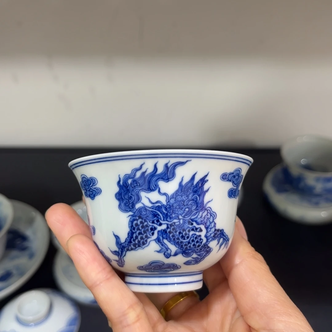仿清点工麒麟铃铛杯