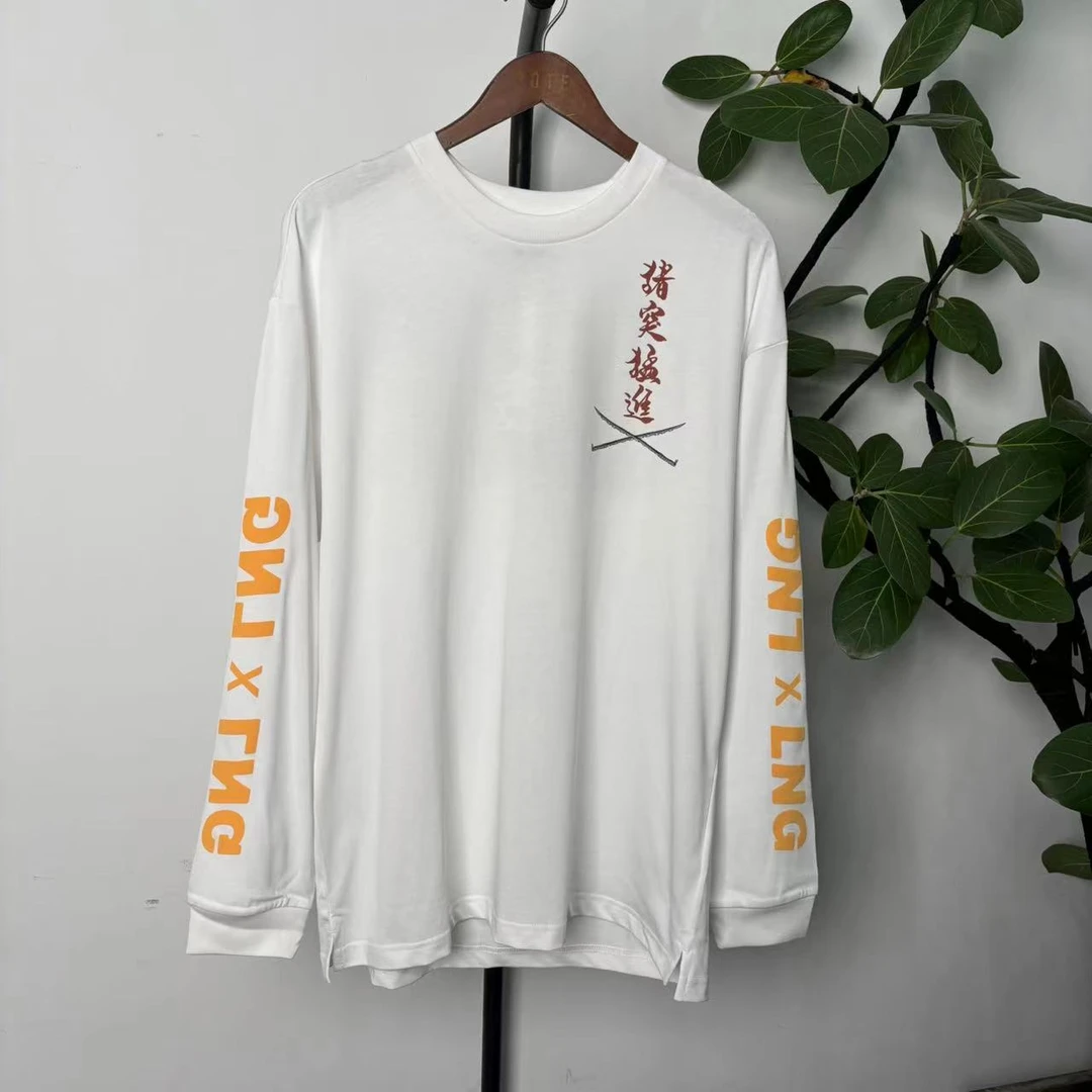 LNG77 鬼灭之刃联名款休闲长袖印花T LHSR505-1 SR505