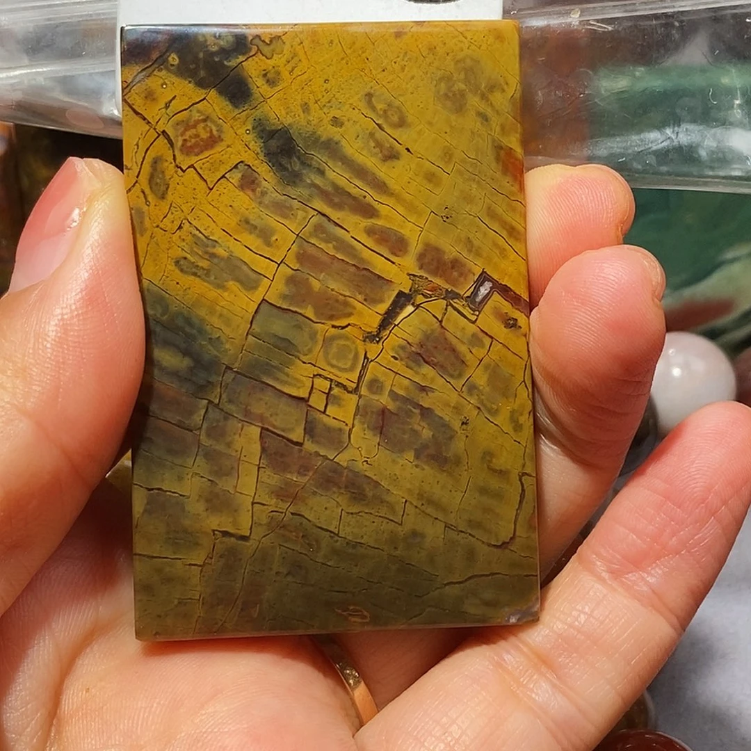 硅化玉天然北票硅化玉方牌未镶嵌