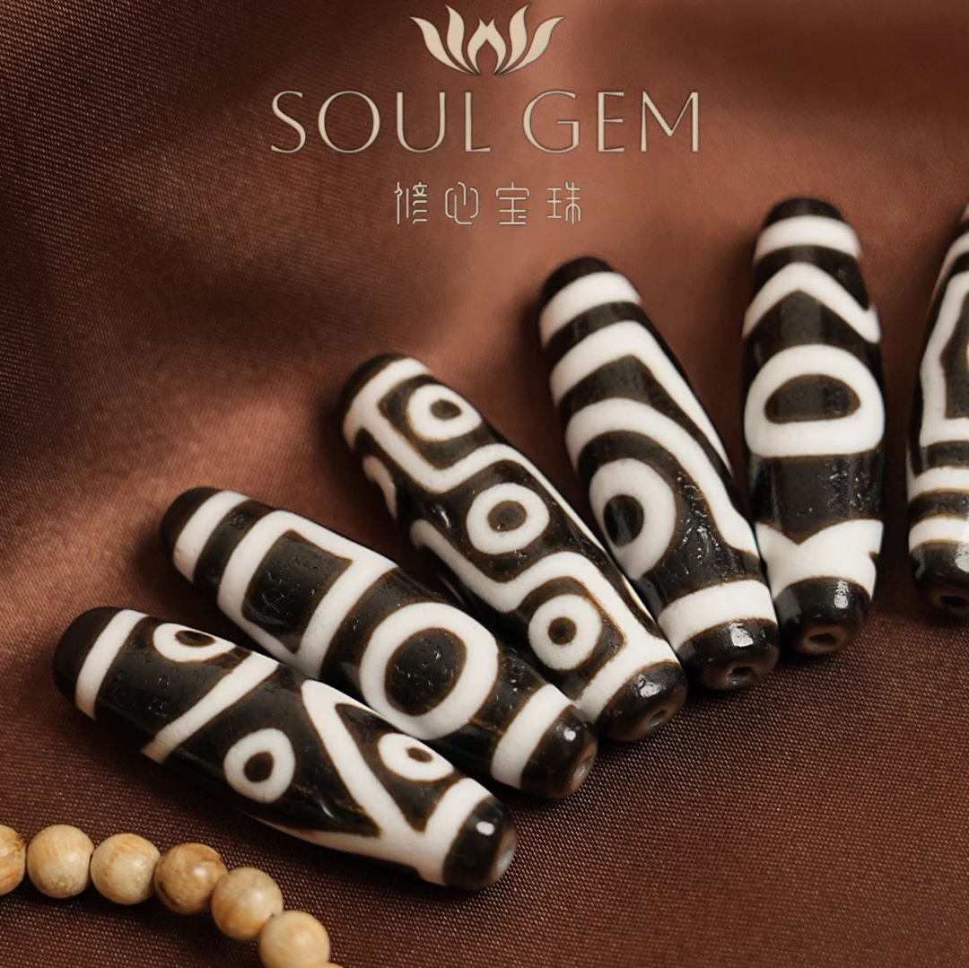 【修心臻选】保真钟志明极致黑白手工全品玛瑙珠40+
