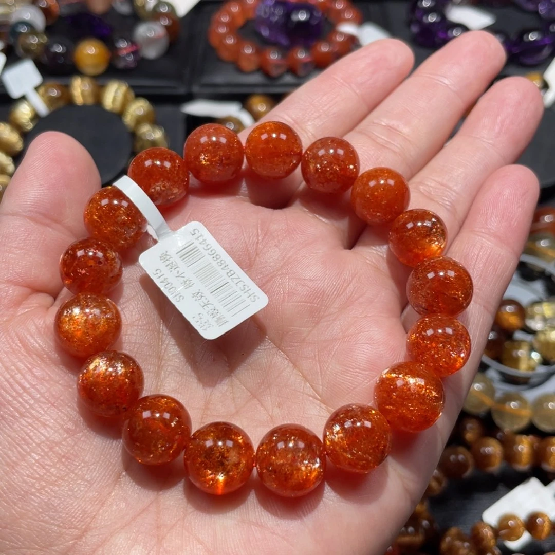 长石手链未镶嵌金太阳12mm左右