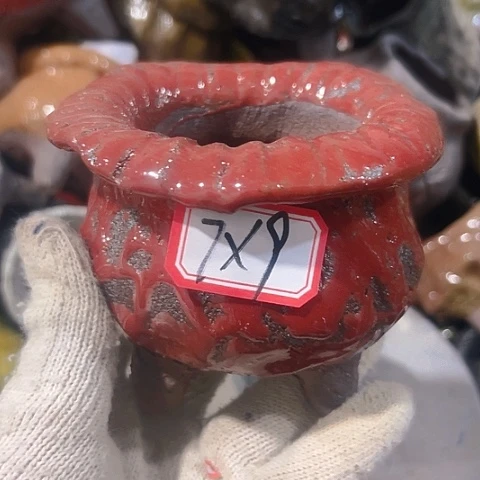 粗陶花盆手工花盆制作就这样