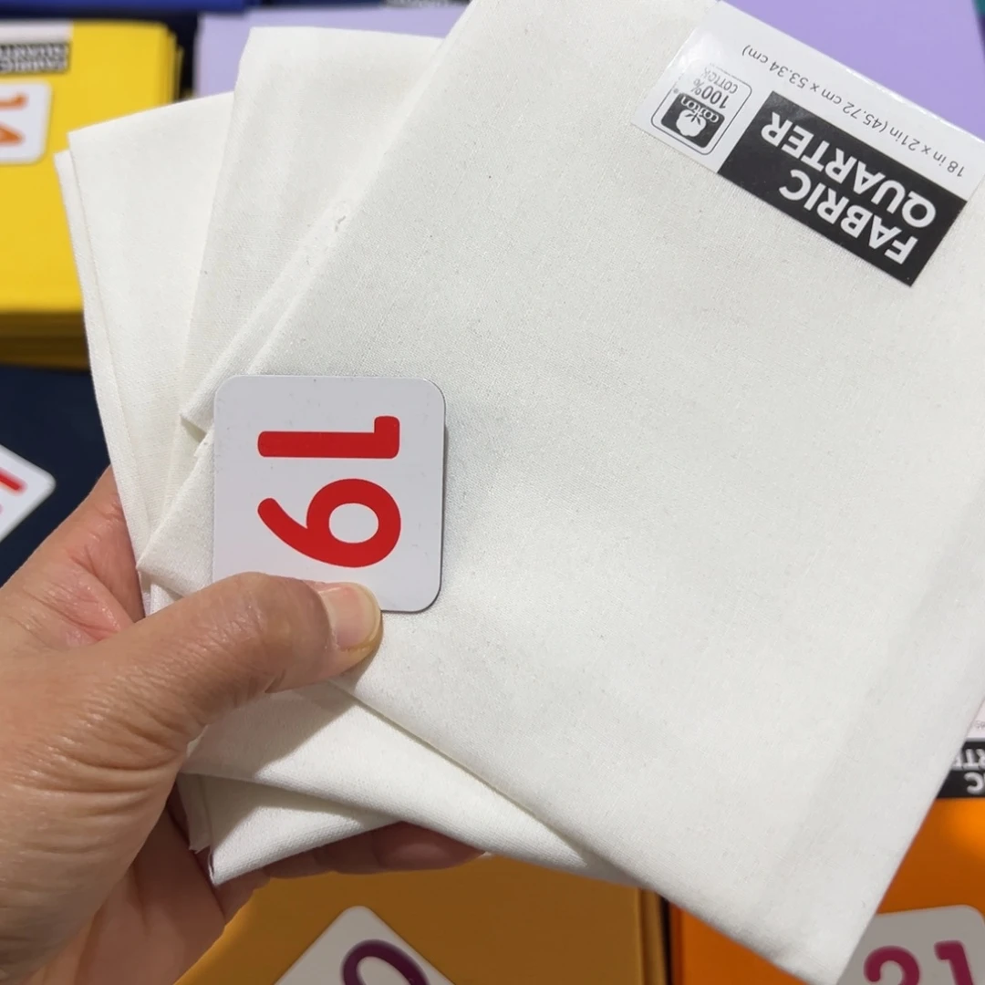 棉3片纯棉原单小布块45.50厘米一片白色