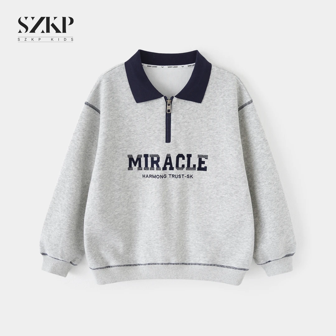 SZKP秋季新款女童装休闲上衣中大童时尚百搭儿童卫衣YNYQ552620