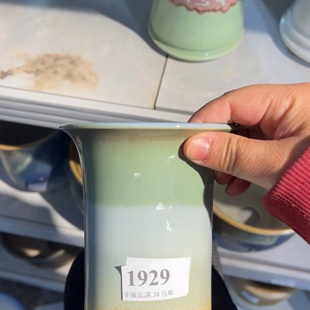 红陶口10高13 景德镇手工花盆