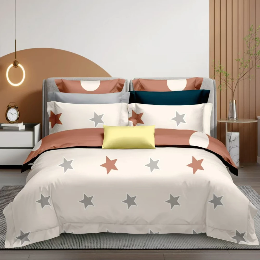 日月星辰-加厚磨毛纯棉床单枕套被套可定制