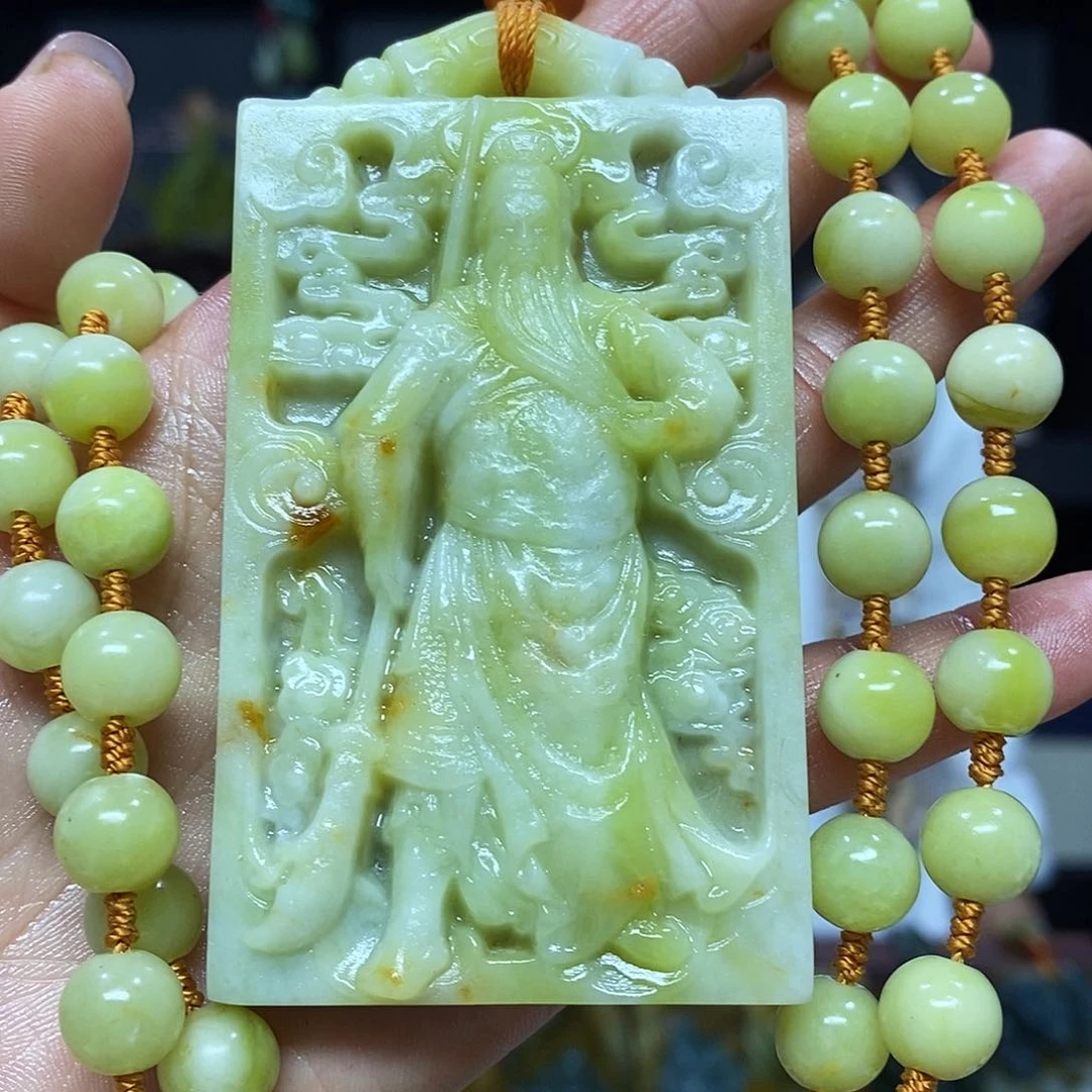 未镶嵌岫玉挂件吊坠