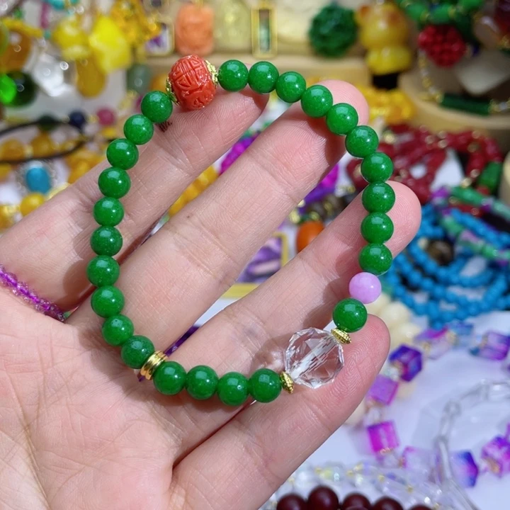 树脂制品54号绿色手串