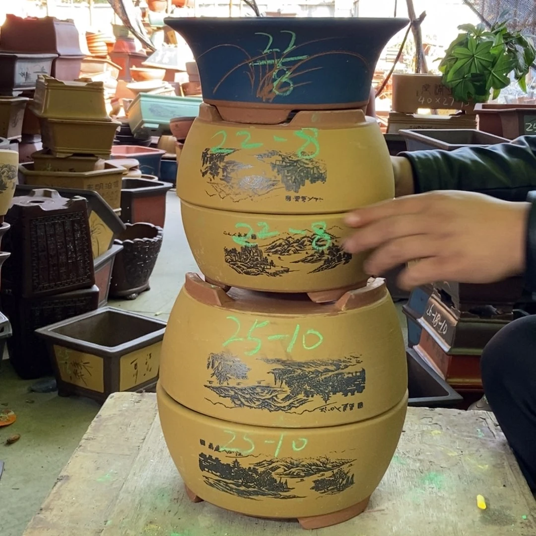 段泥花盆紫砂紫砂