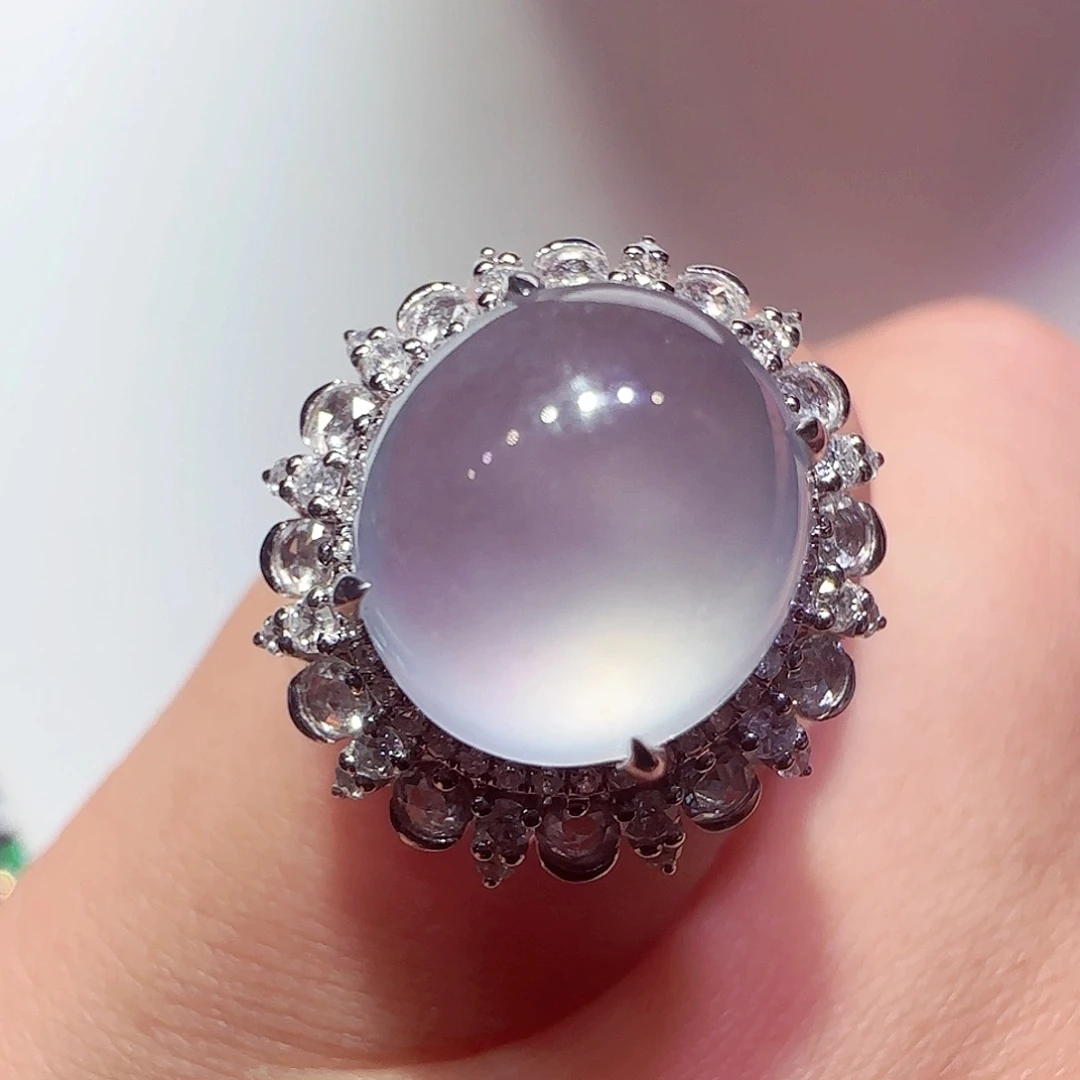 翡翠18K金镶嵌戒指戒指