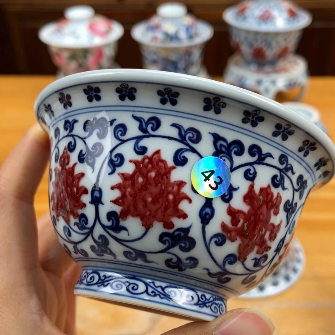 手绘现代茶具非古董