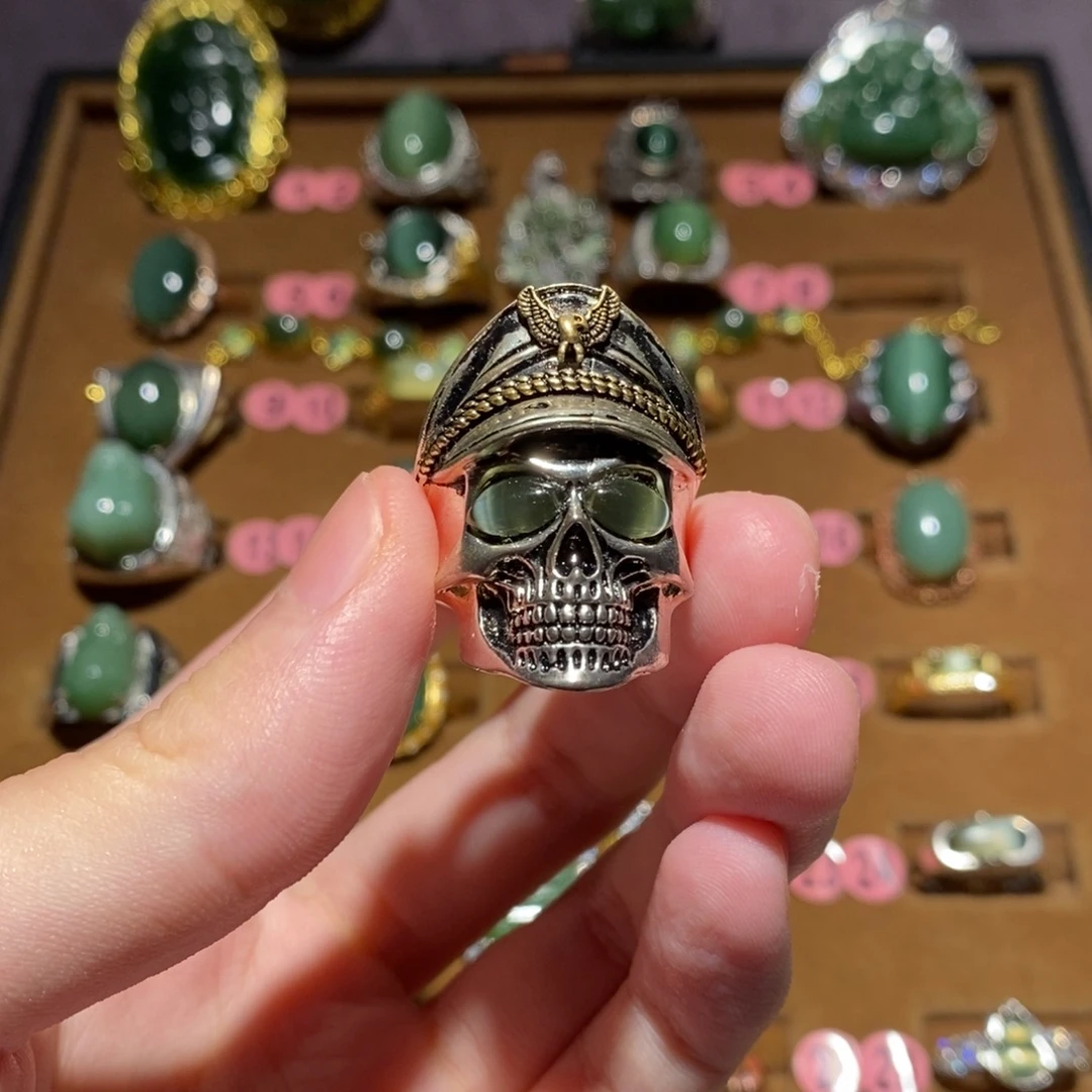 和田玉（碧玉）未镶嵌戒指