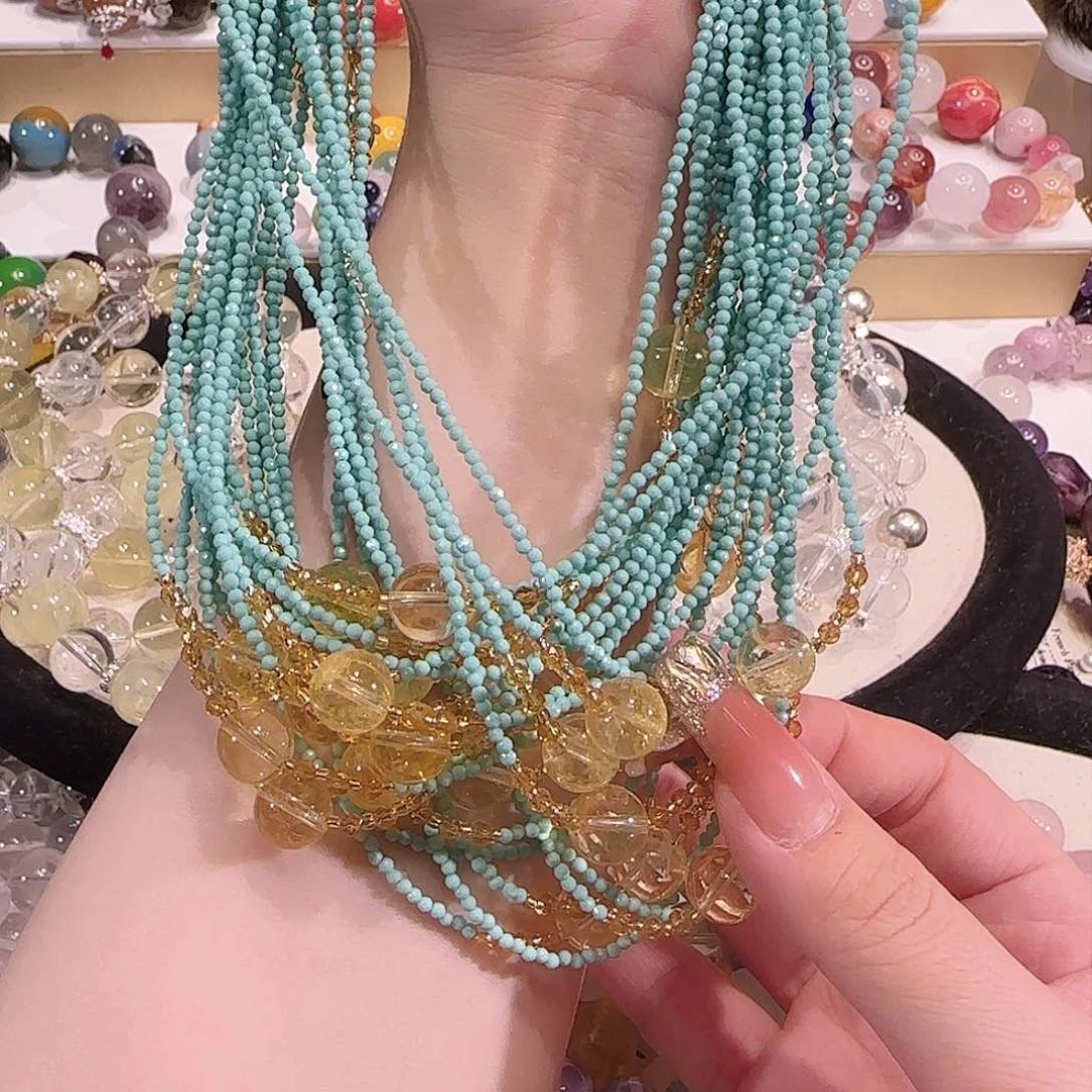 水晶手镯未镶嵌多样性发一