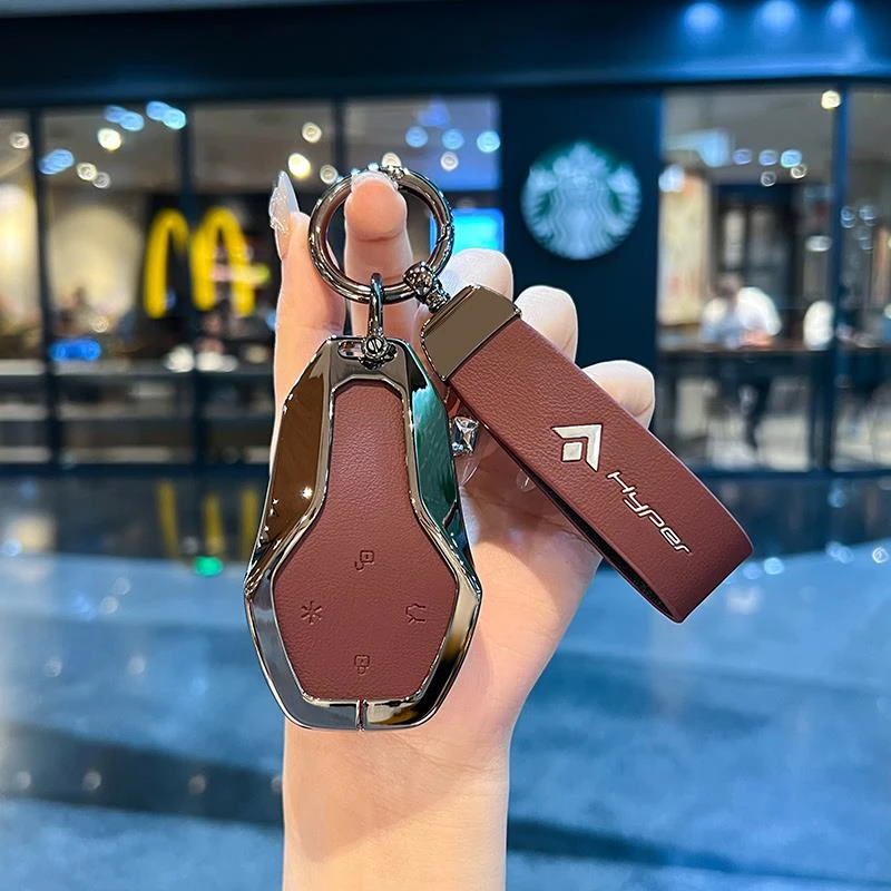 适用于埃安昊铂HL钥匙套24/25款昊铂HT/GT专用金属壳包扣汽车用品