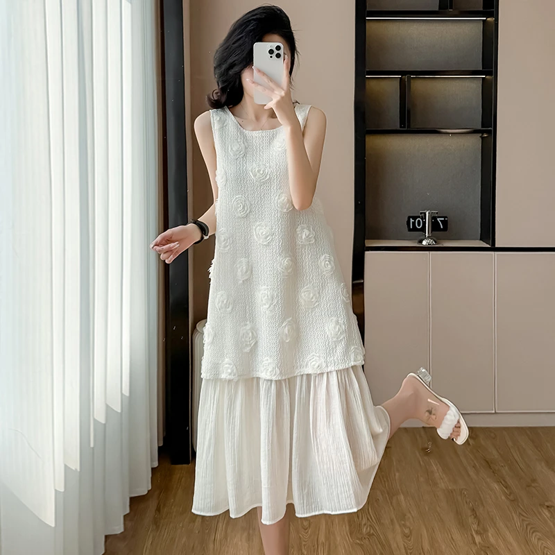 实拍连衣裙子女2025开春季新款海边度假内搭夏季无袖背带长裙