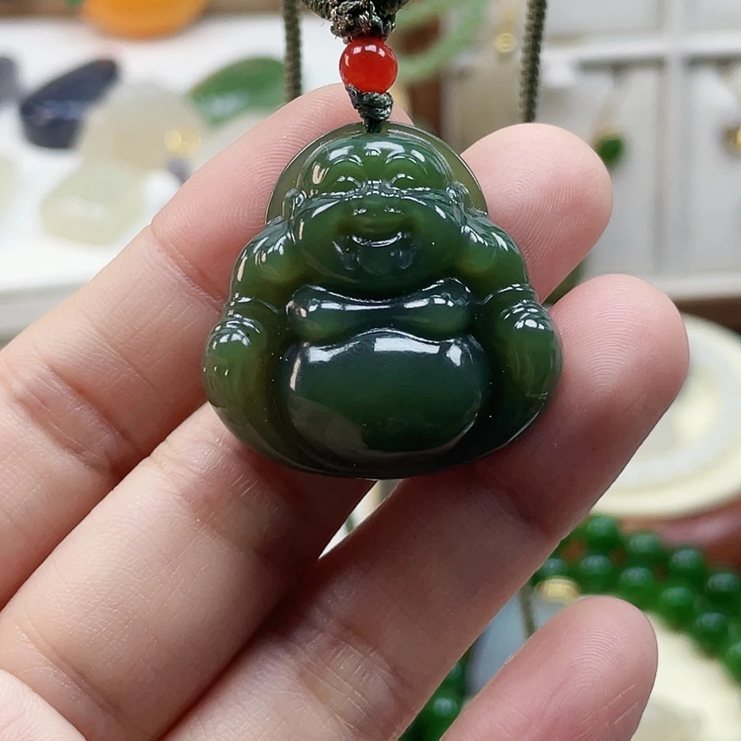 蓝***洁和田玉未镶嵌吊坠(不含链)