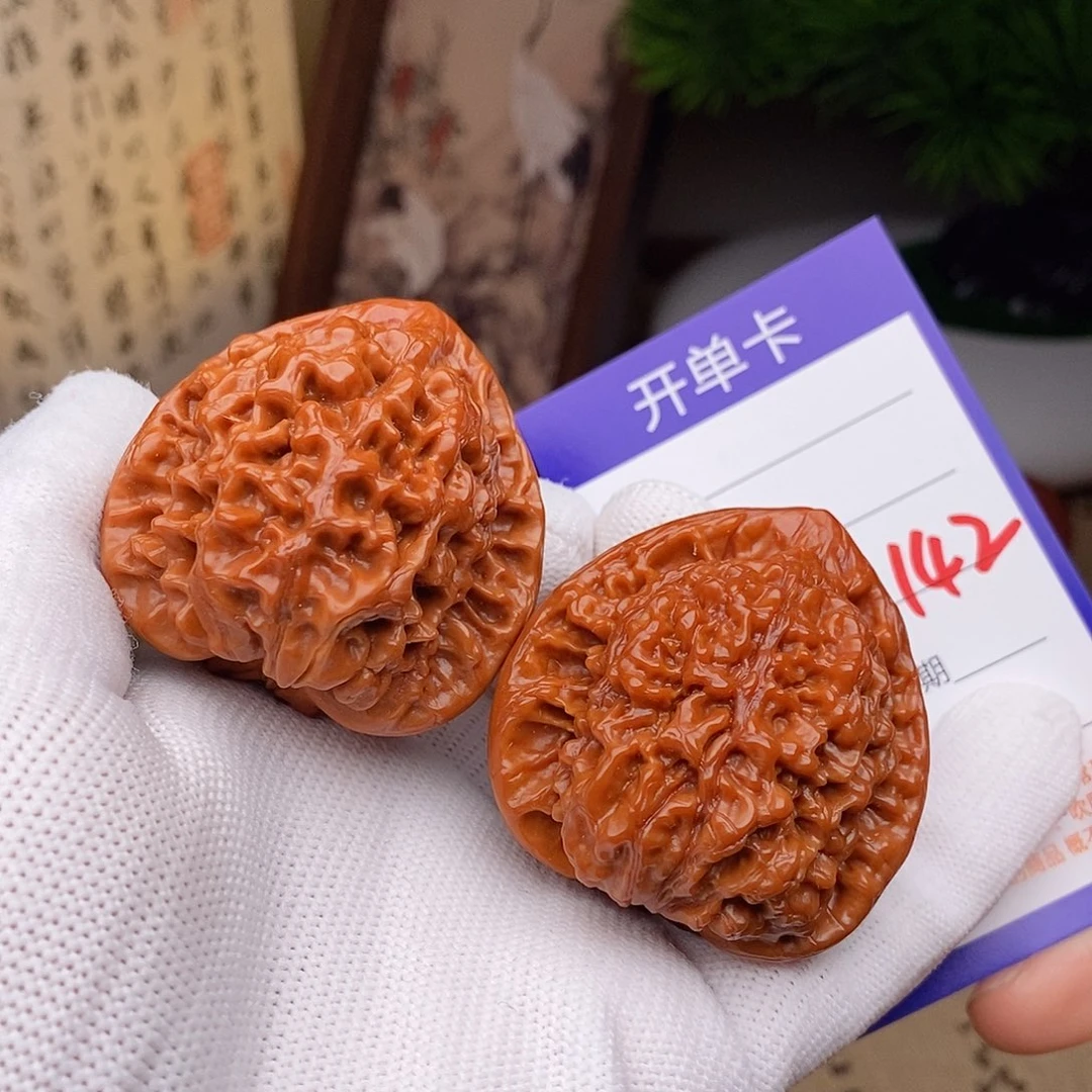 文玩核桃把件45官帽142