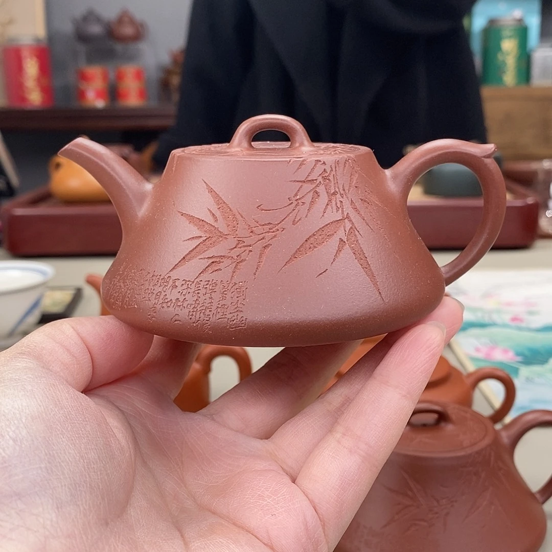 C***C紫砂茶壶底槽清半手回想180cc