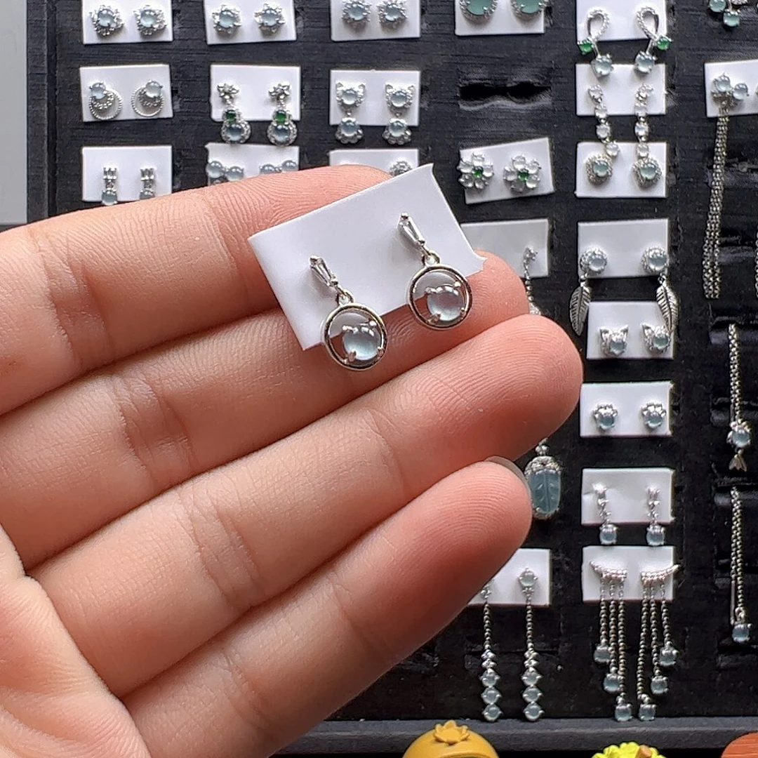 翡翠银S925镶嵌手链