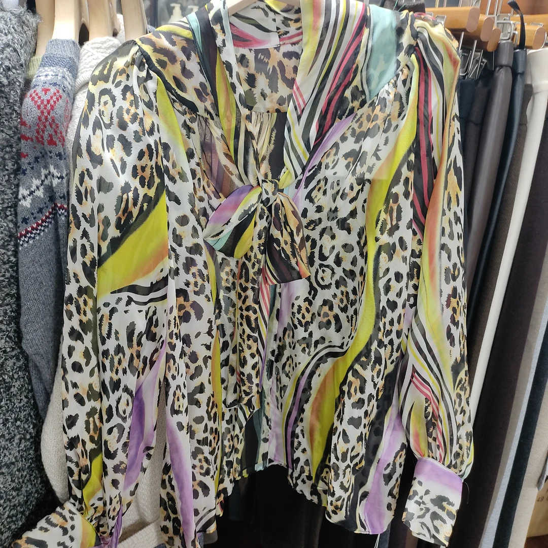 夏季宽松型时尚迷彩小衫花色套装S1470