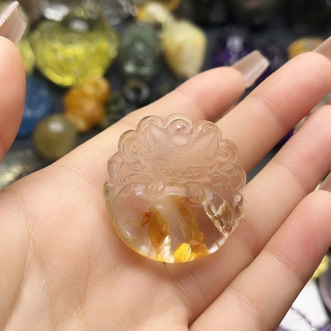 水晶吊坠(不含链)未镶嵌吉*缘