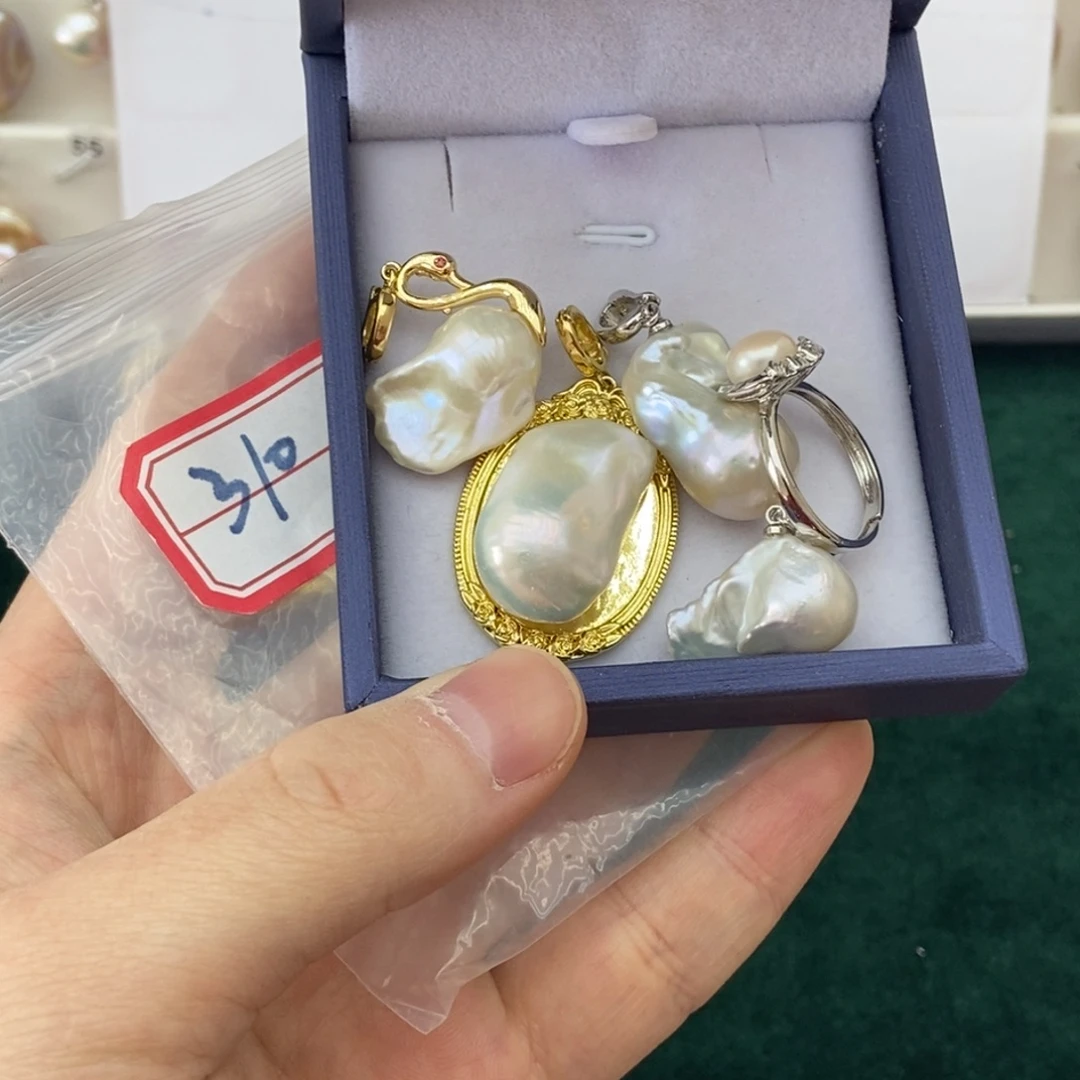 颈饰淡水珍珠银S925镶嵌