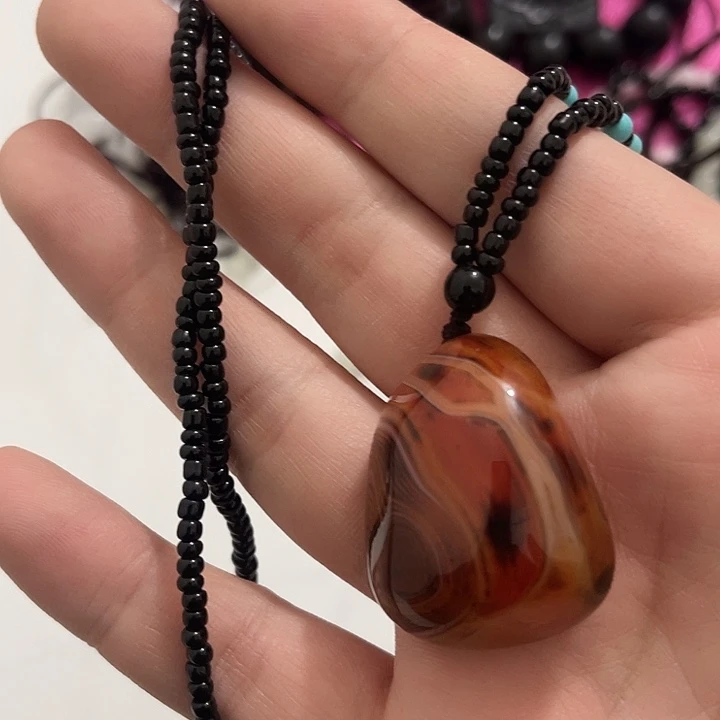 玛瑙/玉髓合金颈饰